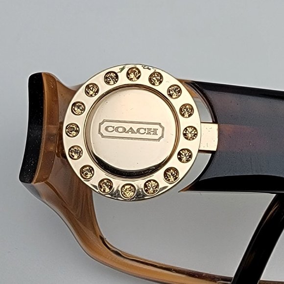 Coach Rosa 583 Tortoise Changeable Temple Icon Eyeglasses Frame w Case 52-17-135 - Picture 11 of 16